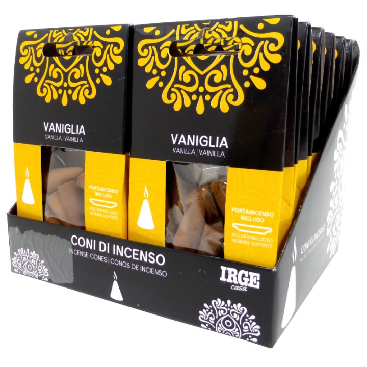 BMZ CONO INCENSO 12 PZ VANIGLIA