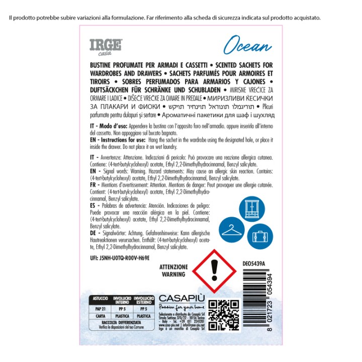 BMF BUSTINE PROFUMATE 3 PZ IRGE OCEAN