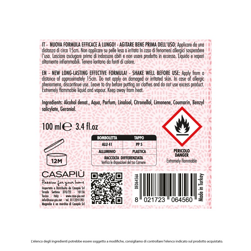 AAQ DEO SPRAY NO GAS 100 ML FIOR DI LOTO