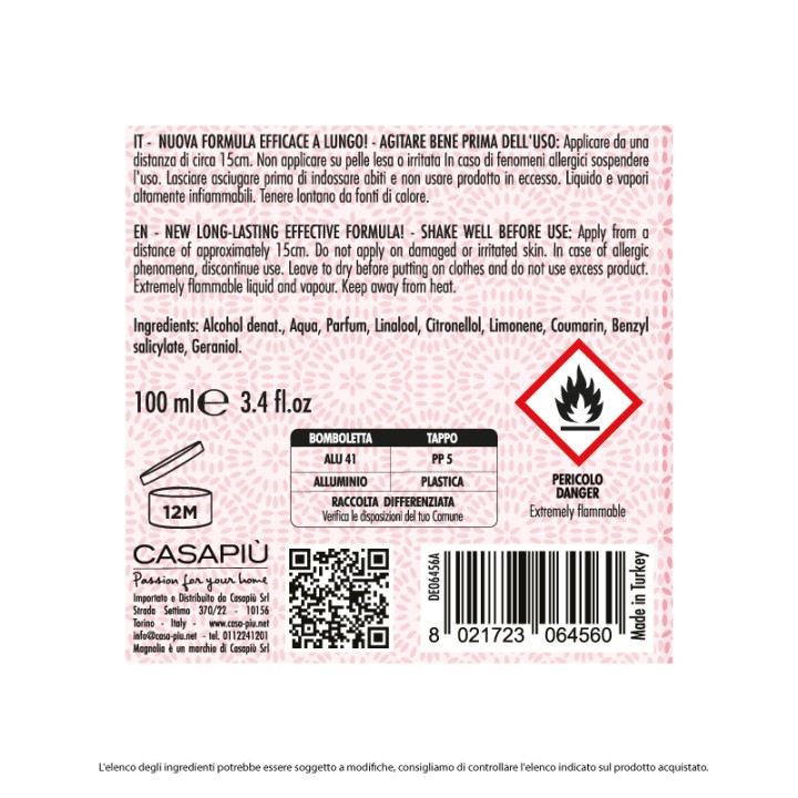 AAQ DEO SPRAY NO GAS 100 ML FIOR DI LOTO