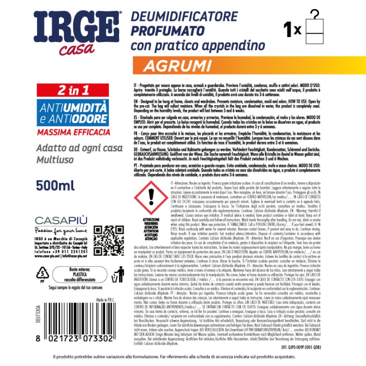 FAD DEUMIDIFICATORE 500ML C/APP AGRUMI