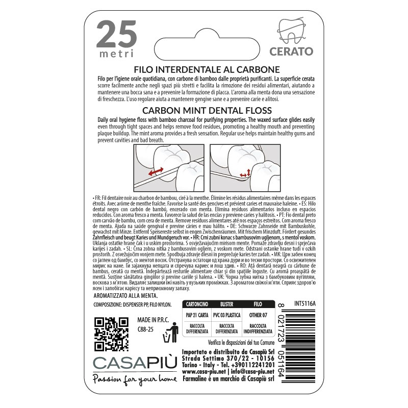 ABE FILO INTERDENTALE NERO 25MT FARMALI