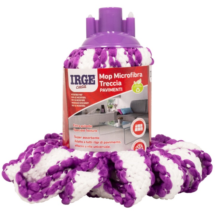 CAN MOP MICROFIBRA IRGE TRECCIA BICOLOR