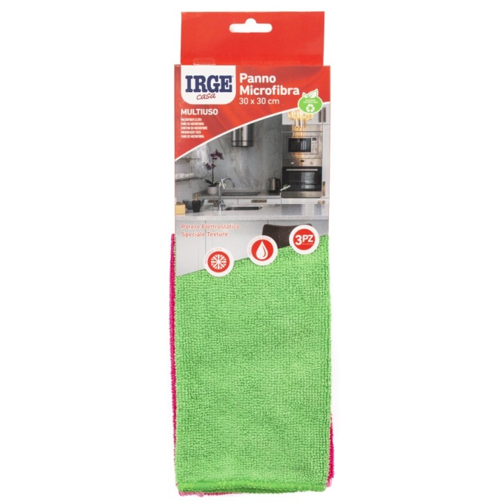 ABQ PANNO MICROFIBRA IRGE  3PZ 30x30cm