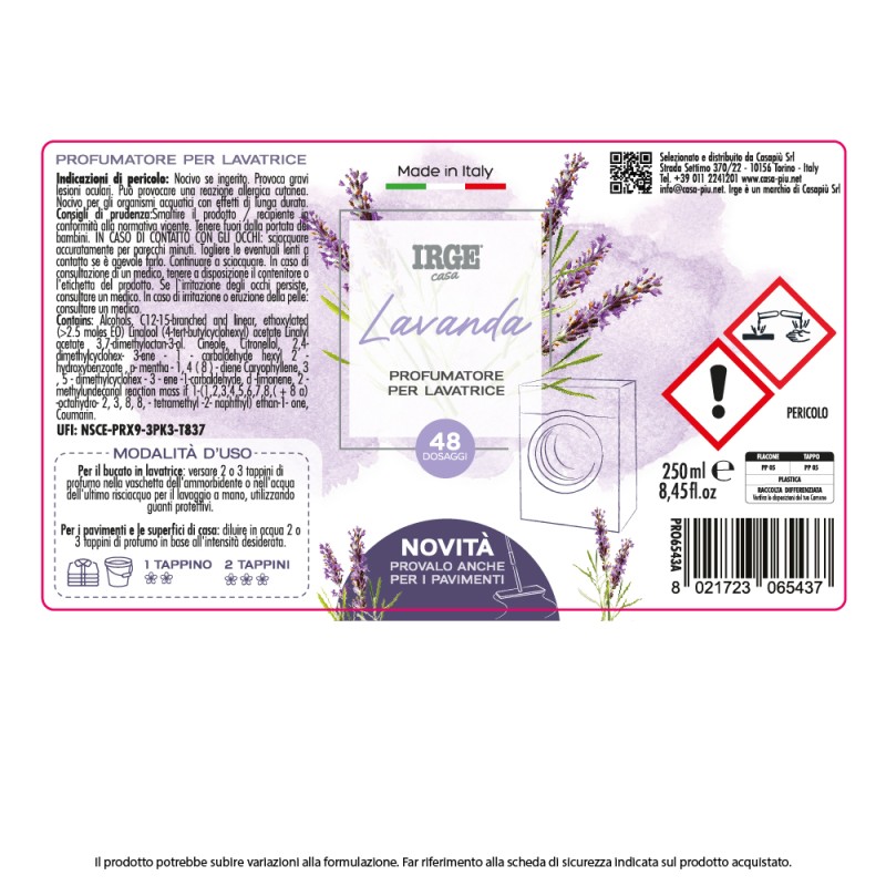 AGP PROFUMO LAVATR IRGE 250ML LAVANDA