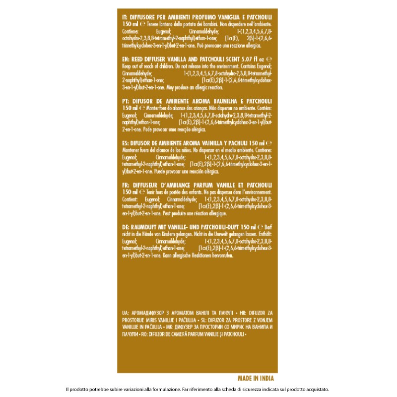 CGR DIFF 150ML FIOCCO C/AST PATCHOULI
