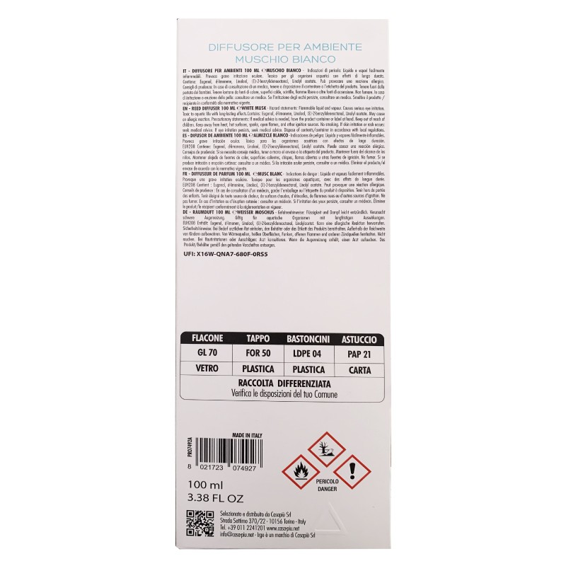 CGE DIFF CUBO 100ML MAIOLICHE M. BIAN BASTONCINI