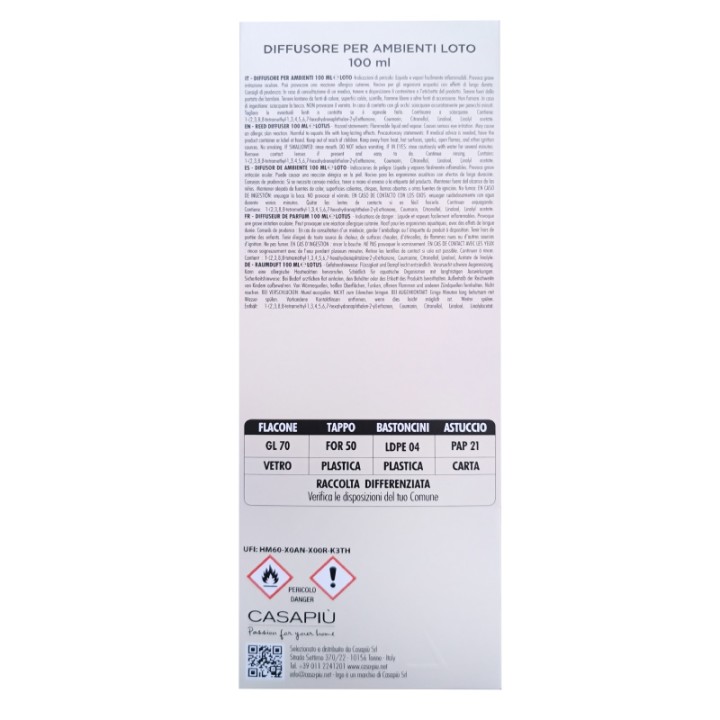 CGI DIFF CUBO 100ML NATURAL F.LOTO BASTONCINI
