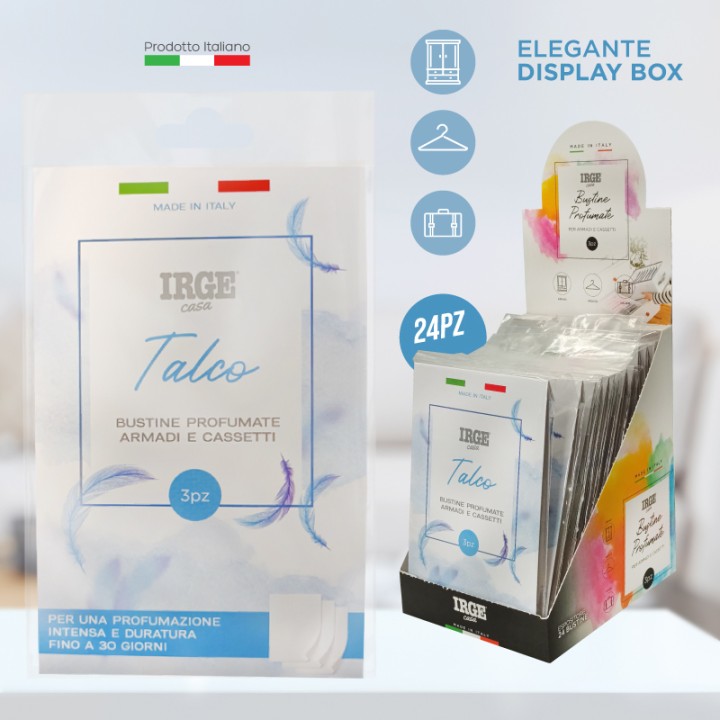 BME BUSTINE PROFUM 3 PZ IRGE TALCO