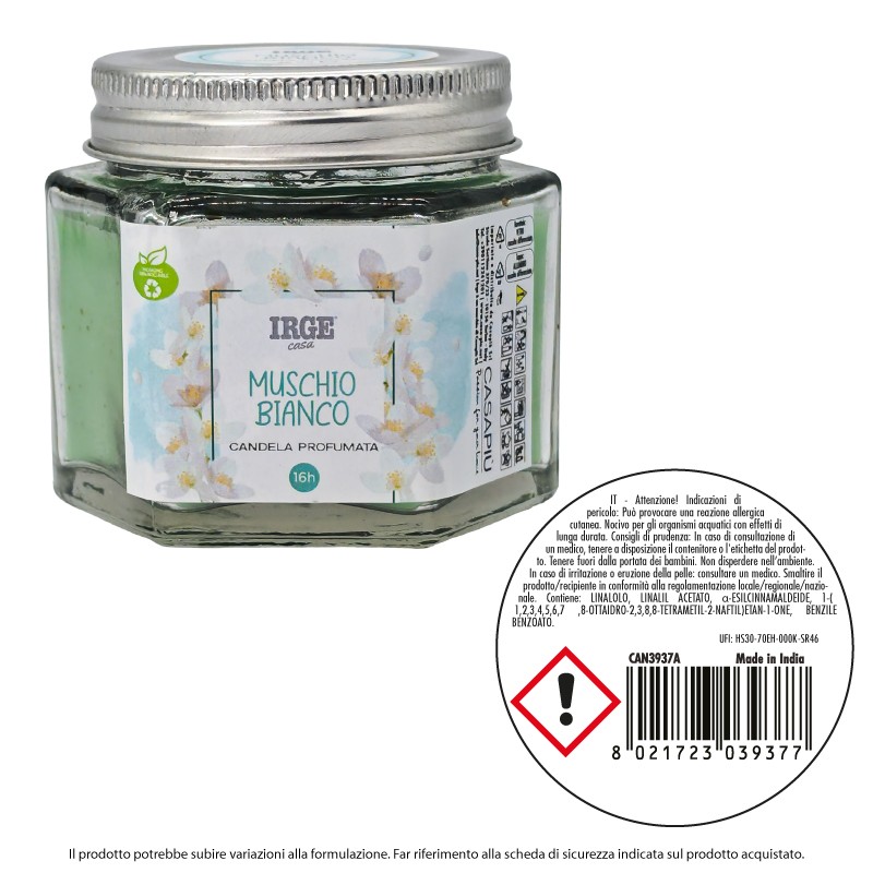 FDR CANDELA BARATTOLO C/TAPPO VITE 45G