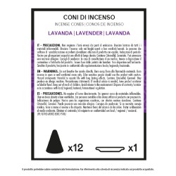 BMR CONO INCENSO 12 PZ LAVANDA