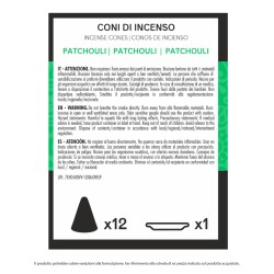 BMV CONO INCENSO 12 PZ PATCHOULI