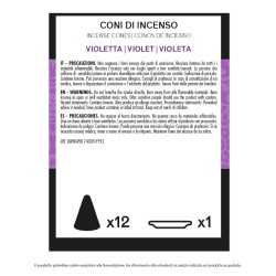 BMZ CONO INCENSO 12 PZ VIOLETTA