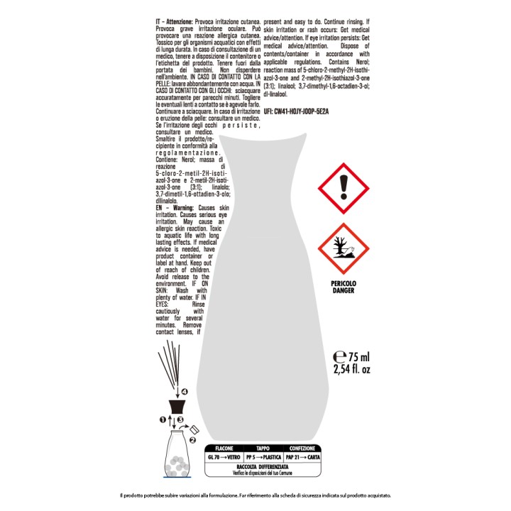 CDH DIFF BUBBLE 75ML FRESCO LINO
