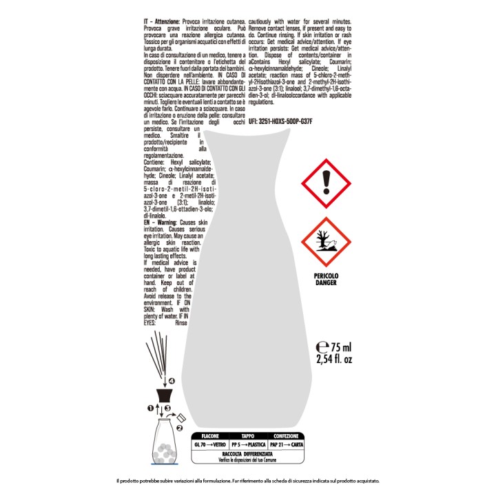 CDH DIFF BUBBLE 75ML LAVANDA E CAMOMILLA