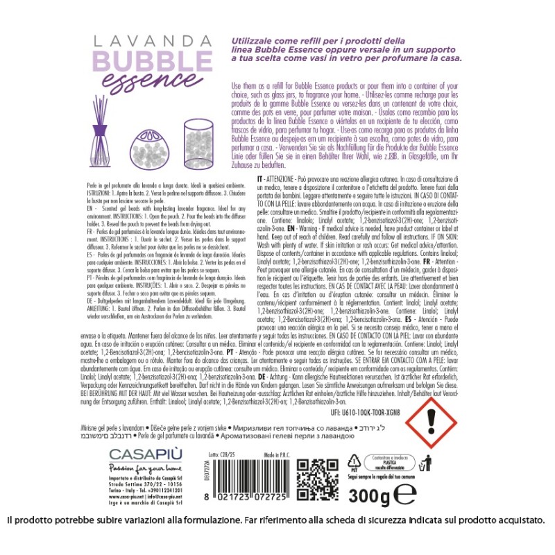 BGU PERLINE PROFUMATE REFILL 300GR LAVANDA + MUSCHIO BIANCO