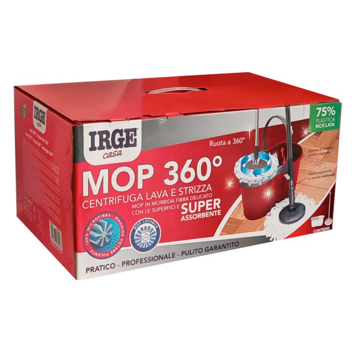 ADK SUPER MOP 360 CON CESTO PLASTICA