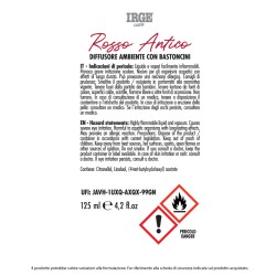CFO DIFFUSORE AMB. IRGE 125ML ROSSO ANT. C/BASTONCINI