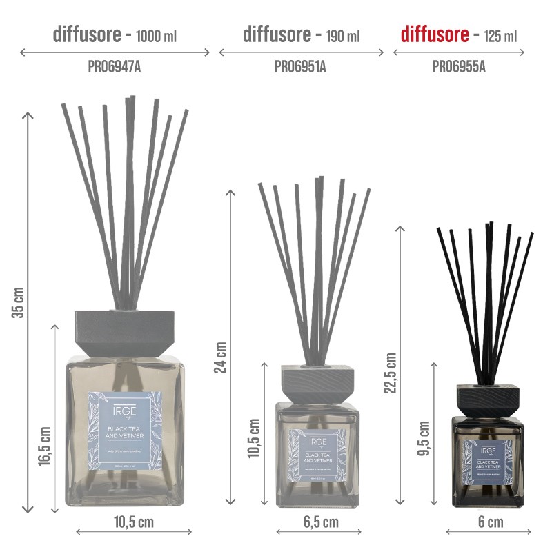 CAF DIF.125ML IRGE BLACK TEA AND VETIVER