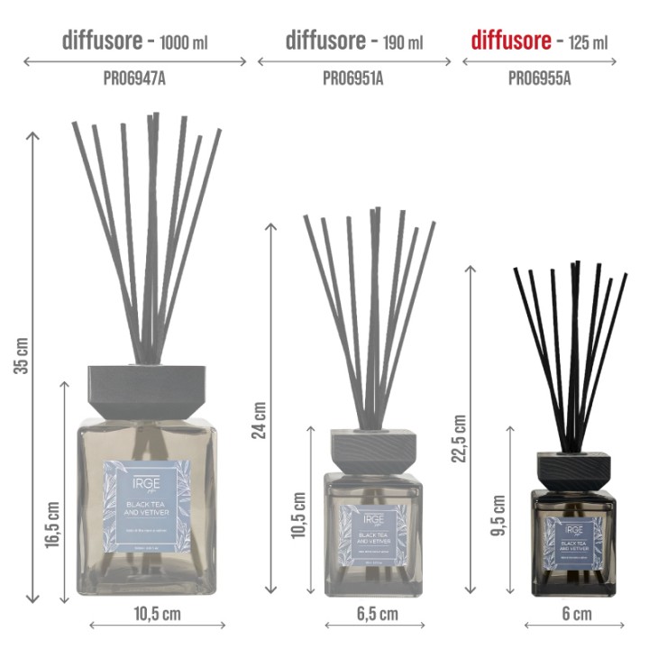 CAF DIF.125ML IRGE BLACK TEA AND VETIVER