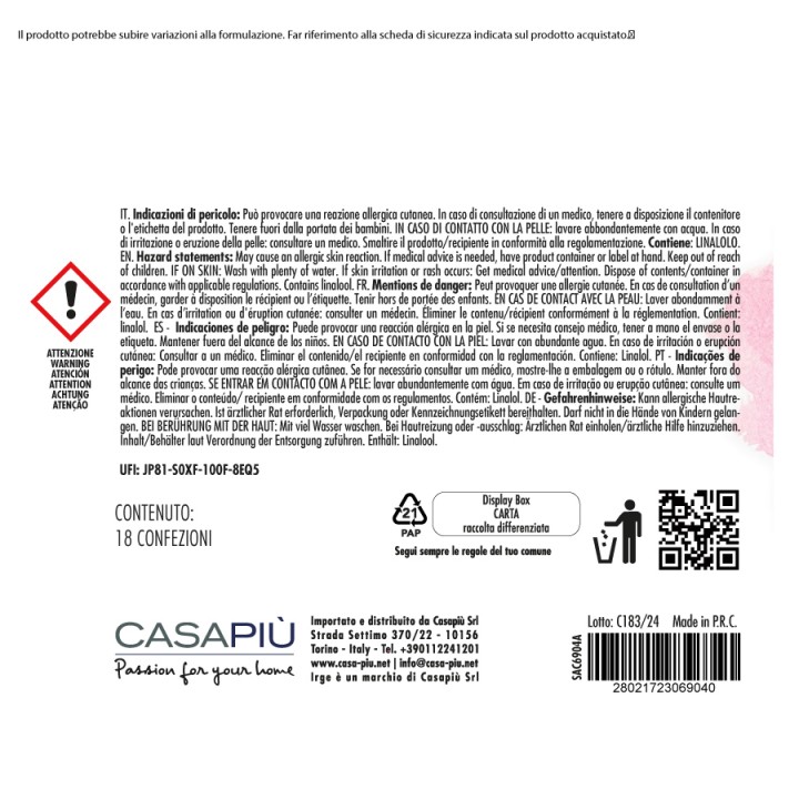 BLG SACCHETTI PROFUM 2PZ IRGE ORCHIDEA