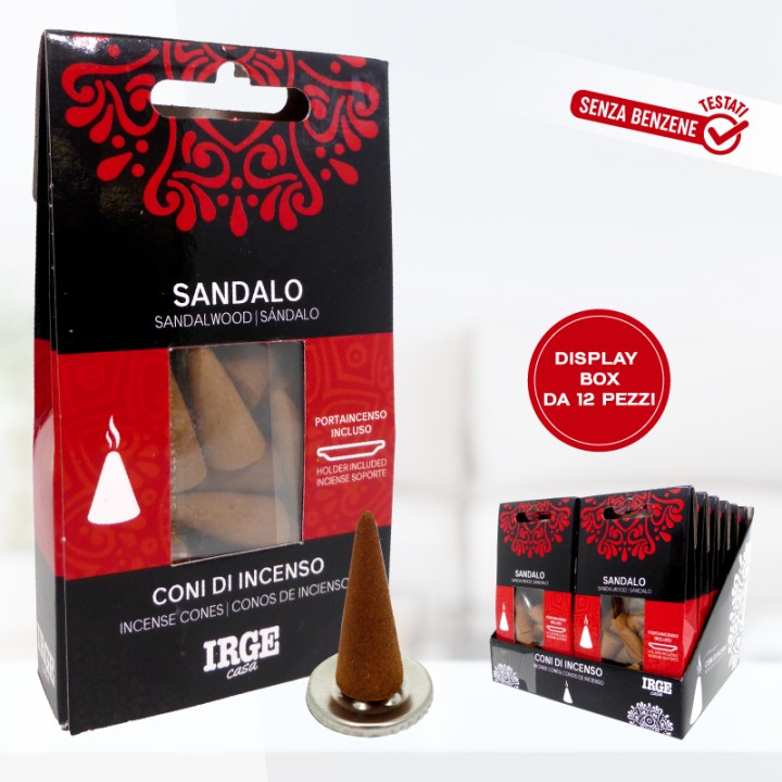 BMX CONO INCENSO 12 PZ SANDALO