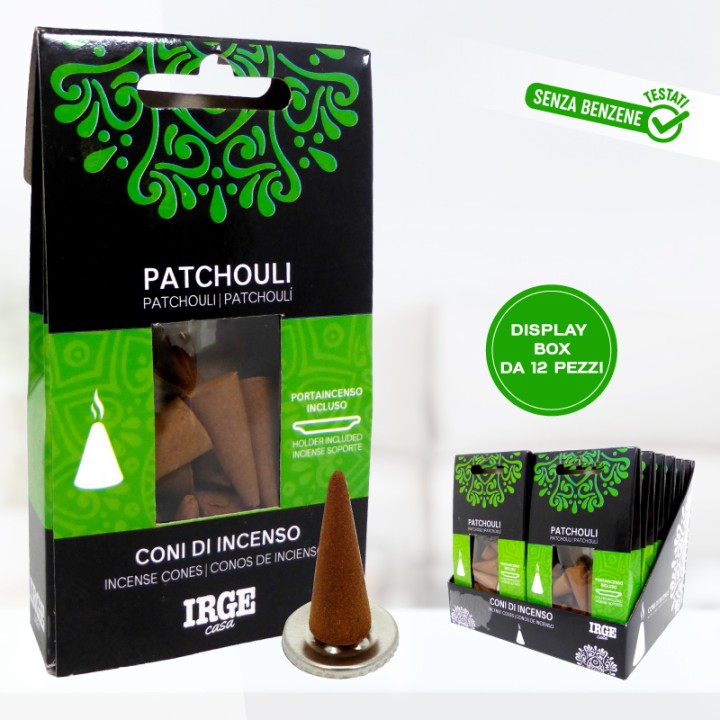 BMV CONO INCENSO 12 PZ PATCHOULI