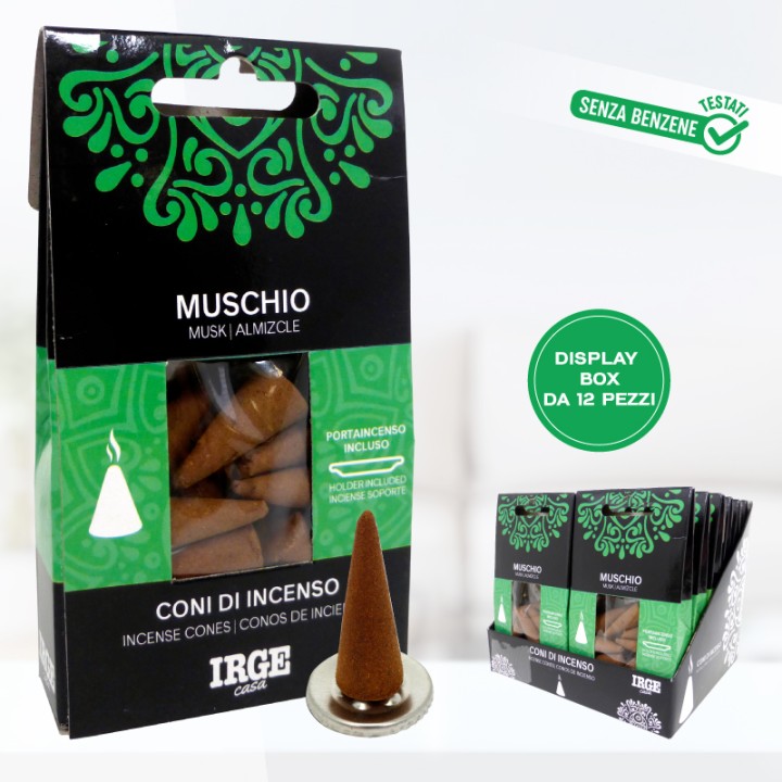 BMT CONO INCENSO 12 PZ MUSCHIO