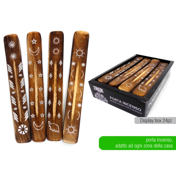 BME PORTA INCENSO LEGNO ARGENTO
