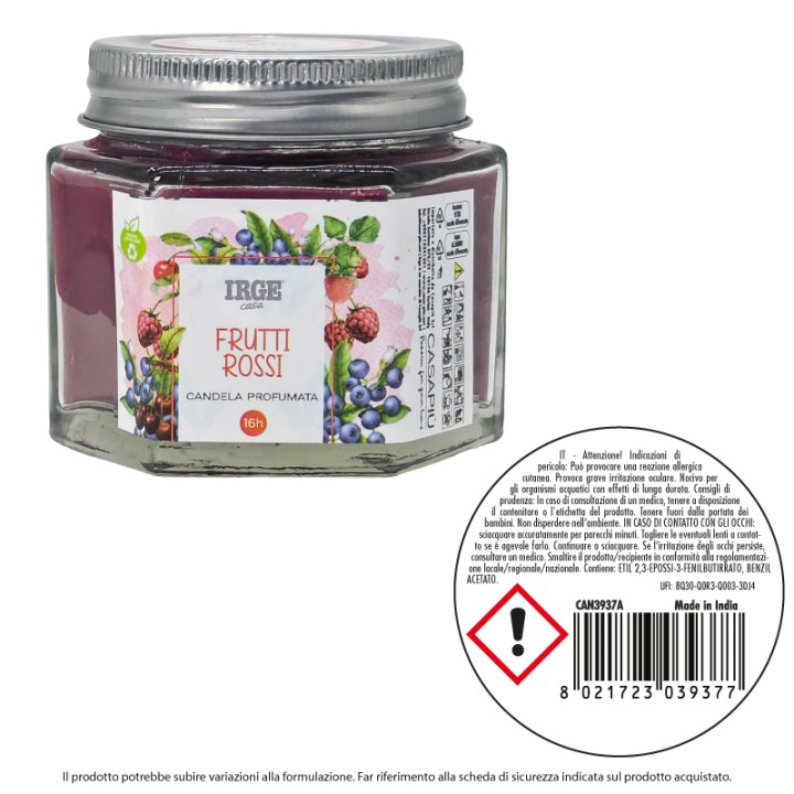 FDR CANDELA BARATTOLO C/TAPPO VITE 45G