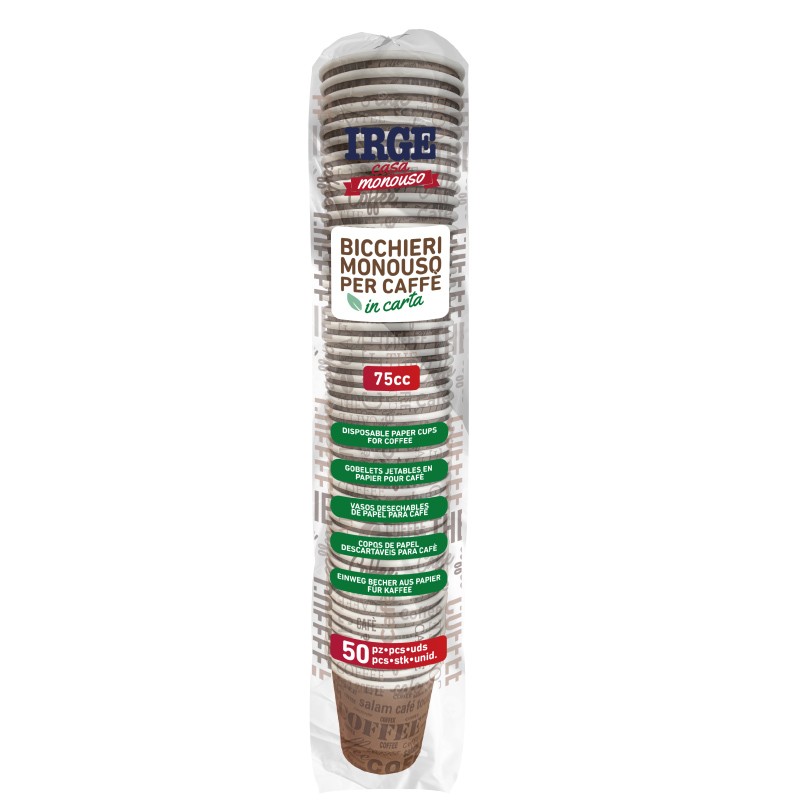 ABG BICCHIERINI CAFFE' CARTA 75ML 50PZ