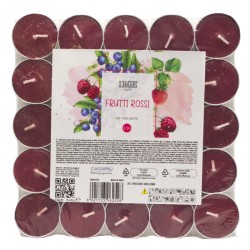 FBV CANDELA 25 TEALIGHTS FRUTTI ROSSI