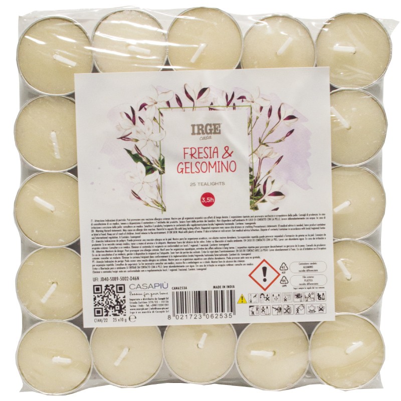 FBB CANDELA 25 TEALIGHTS FRESIA GELSOMIN