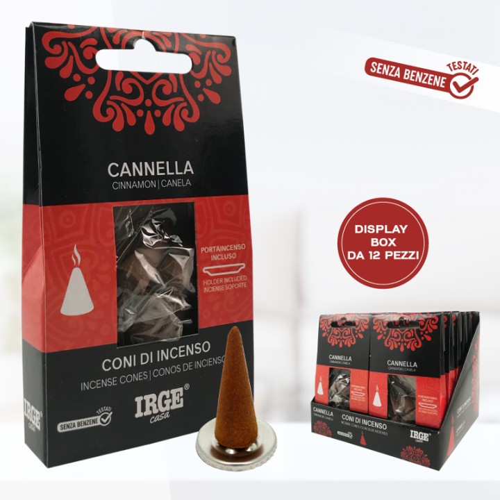 BMM CONO INCENSO 12 PZ CANNELLA
