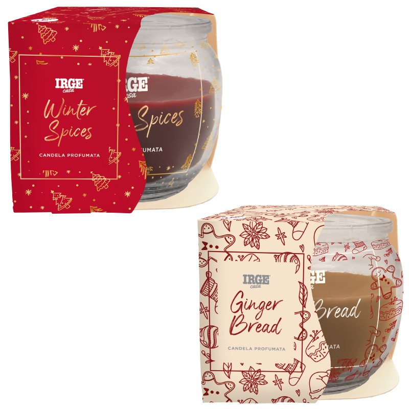 BPA CANDELA PROF ROTONDA 70GR NATALE WINTER SPICES+GINGER BREAD