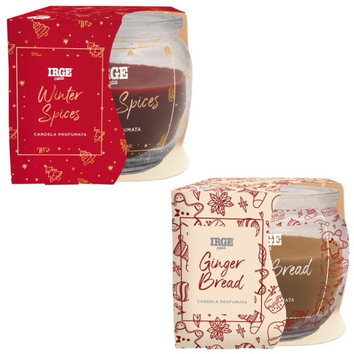 BPA CANDELA PROF ROTONDA 70GR NATALE WINTER SPICES+GINGER BREAD
