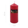 BEA CANDELA PILLAR ROSSO LUCIDO 5X12.5CM