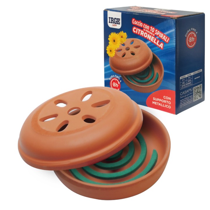 ABQ COCCIO + SPIRALI CITRONELLA 10 PZ