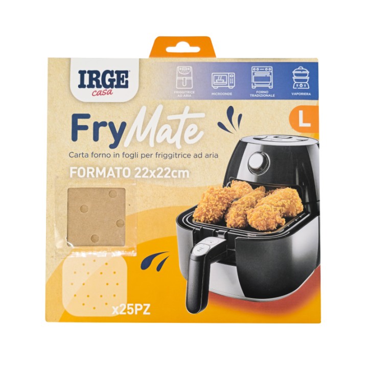 BHM CARTA FRIGGITRICE 22X22 25 PZ STESA
