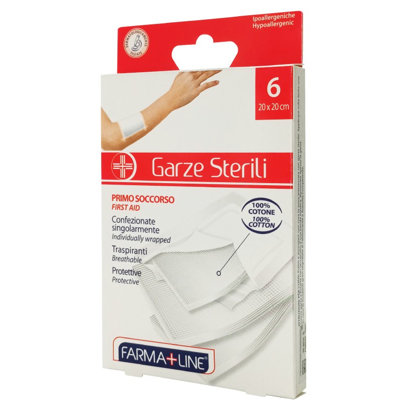 BMQ COMPRESSE GARZA COTONE 20X20CM 6PZ