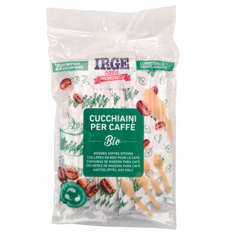 ABJ CUCCHIAINI CAFFE' LEGNO 20PZ 9.5CM