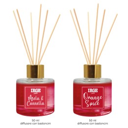 AXA SET CARAMELLA 2CANDELE 35GR+DIF 50ML MELA E CANNELLA + ORANGE SPICE