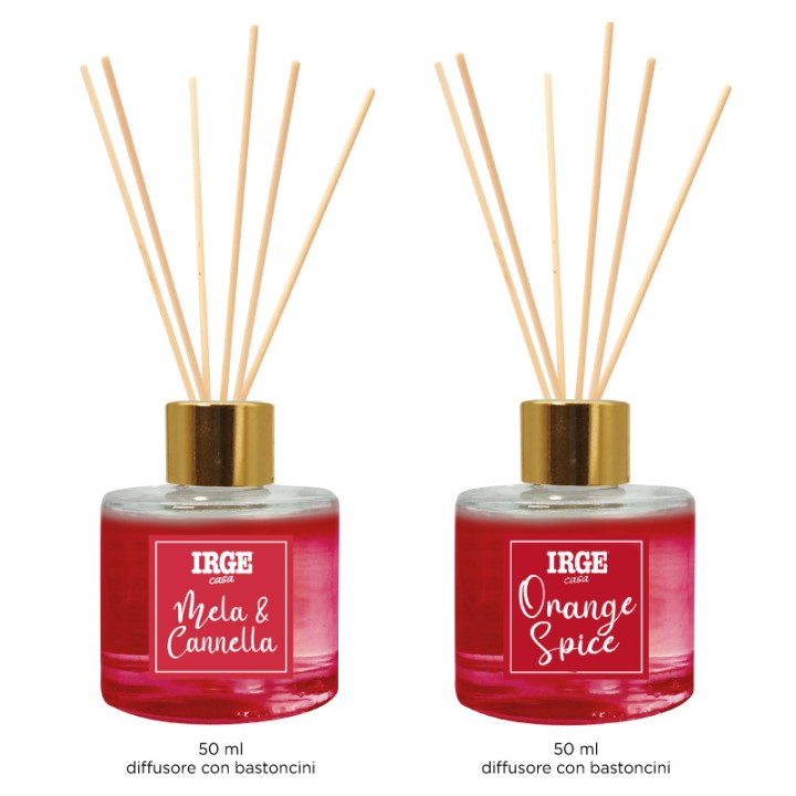 AXA SET CARAMELLA 2CANDELE 35GR+DIF 50ML MELA E CANNELLA + ORANGE SPICE