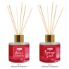 AXA SET CARAMELLA 2CANDELE 35GR+DIF 50ML MELA E CANNELLA + ORANGE SPICE