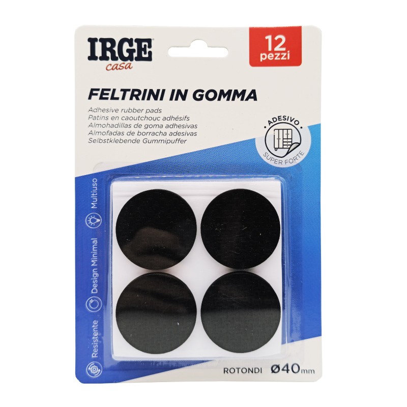 EAB FELTRINI GOMMA 12PZ TONDI DIAM 4cm
