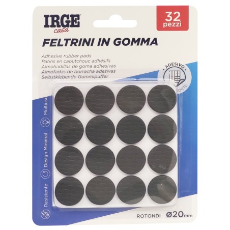 EAC FELTRINI GOMMA 24PZ QUADRATI 2.5x2.5