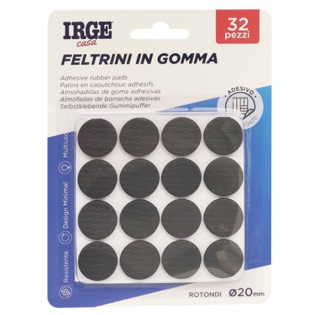 EAE FELTRINI GOMMA 32PZ TONDI DIAM 2cm