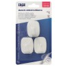 AAJ GANCI ADESIVI PLASTICA 3PZ RETTANGOL