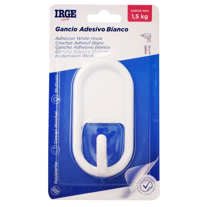 AAN GANCI ADESIVI PLASTICA 1PZ CLASSICO