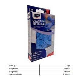 ABQ GUANTI MONOUSO 10PZ NITRILE BLU S